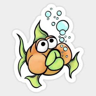 Bubble Fish Sticker